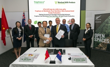 Traphaco ký kết hợp tác chiến lược với liên doanh Westland – Pure Nutrition