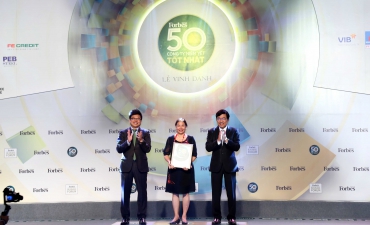 Traphaco has continued to be honoured the 6th consecutive times in Top 50 best listed companies in Vietnam 2018 by Forbes