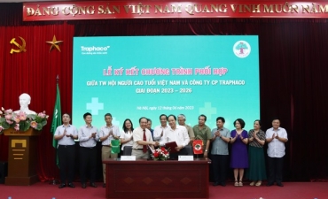 Lễ ký kết Chương trình phối hợp giữa TW Hội Người cao tuổi Việt Nam và Công ty cổ phần Traphaco giai đoạn 2023 – 2026