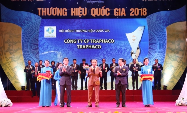 Traphaco is honored for the fourth consecutive time to achieve the National Brand - Vietnam Value