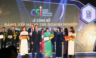 Traphaco honored in Top 10 Sustainable Businesses of Vietnam 2016