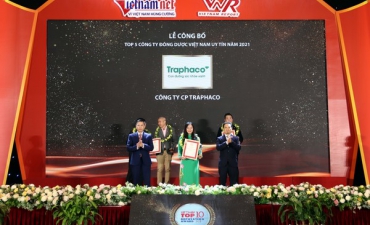 Traphaco is the most prestigious oriental medicine company in Vietnam's pharmaceutical industry for the second time in a row